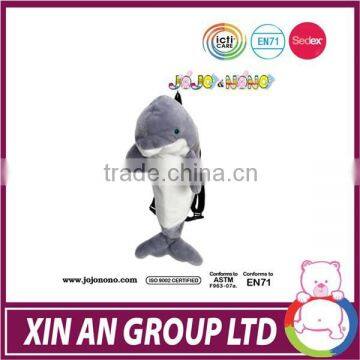 EN71/ASTM New design stuffed dolphin design backpack