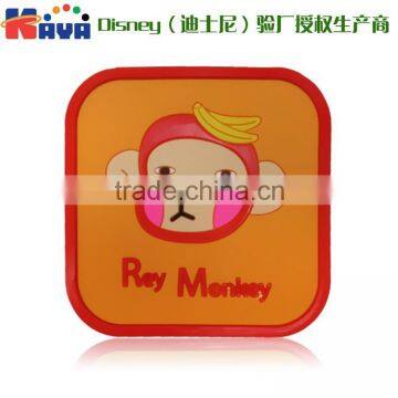 Durable heat-insulated soft pvc cartoon coaster