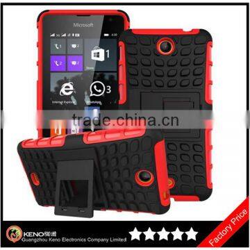 Keno Armor TPU & PC Soft Kickstand Combo Phone Cases Cover for Nokia Lumia 430