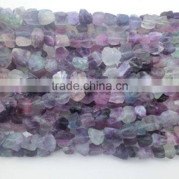 10-13*15*18mm Rianbow fluorite , Semi Precious Stone,Rough tumble-nugget strand stone