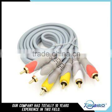 Xinya 3RCA Male to 3 RCA Male Composite Audio Video AV Cable Plug 3X RCA Retail & Wholesale 1.5M 3M 5M 10M 15M 20M 10 FT