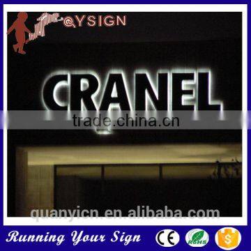 Outdoor Waterproof Custom Design Metal Backlit Led Channel Letter