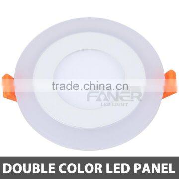 Hot Sale! Double Colors LED Lights 3+2W/6+3W/12+4W/18+6W With Round or Square photo-2