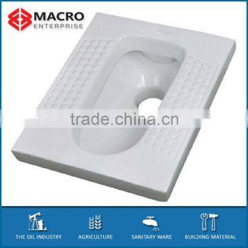 sanitary ware square one-piece ceramic squat pan