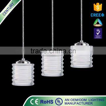 CE UL 3*3W metal led pendant light ring