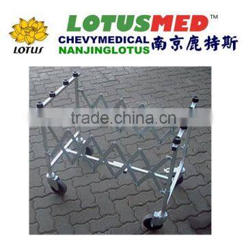 Top Epoxy coated steel coffin trolley