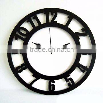 Black Acrylic Wall Clock for Decoration