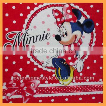 100% Polyester Mickey Mouse Cartoon Flat Screen Printing Coral Fleece Blanket for Kids photo-2
