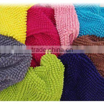 Washroom Chenille Anti-Slip Rubber Entrance Door Mat / Polyester Rubber Door Mat photo-4