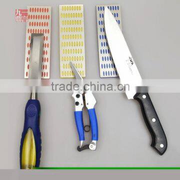 Wholesale Cheap Prece Diamond Sharpening Hone Set Stone Whetstone Block Kitchen Knife 3pcs photo-4