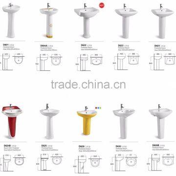 Sanitary Waer Ceramic Hand Wash Pedestal Basin For Bathroom photo-3