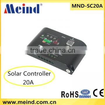 20A solar charge controller for home solar system 12v/24v auto