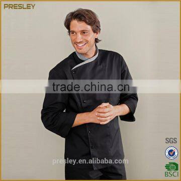 Chef Coat Uniform Oil Resistance Knotted Cloth Buttons 100% Cotton Cook Uniform