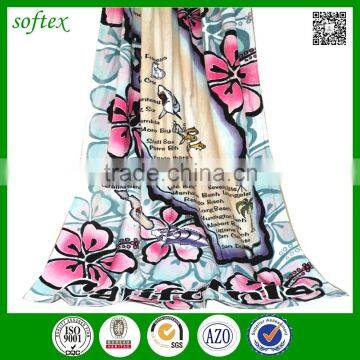 100 Cotton Print Beautiful California Map Beach Towel for Adult Supplier's Choice
