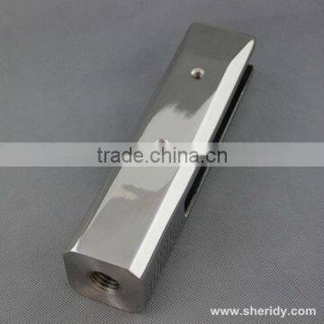 Stainless steel frameless glass square spigot