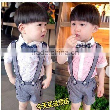 Children 2015 boys Summer Infant Baby suit shirt pants two 1-2-3-4 years old