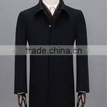 2015 Europe high-end business casual winter men's long cashmere overcoat