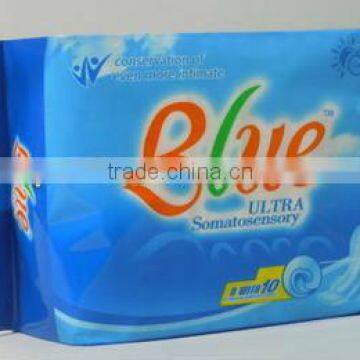 Blue sanitary napkins,sanitary towel,disposable sanitary pad