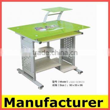 Whosale Cheap Morden Wooden Computer Desk Table With Wheels photo-3