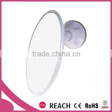 Eco-friendly suction cup bathroom mirror with magnifier for shaving