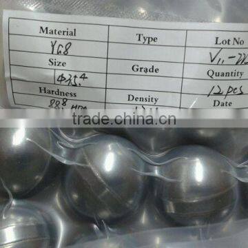 stellite V-II 220 half finsihed Valve Ball & Seat for API Tubing Pump