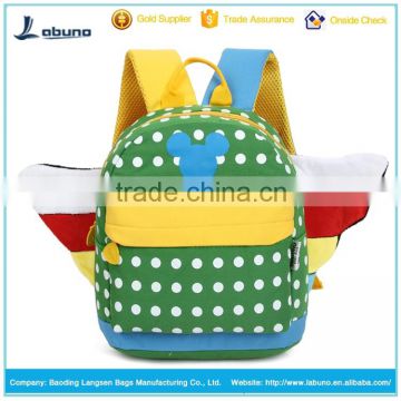 new design 3d wings cartoon fancy kids backpacks