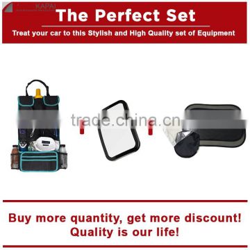 The Perfect Set Car Organizer+Baby Car Mirror+Car Sunshade