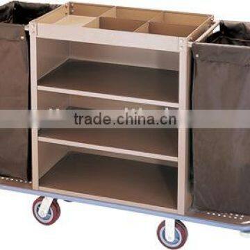 Housekeeping Cart/Service Trolley/maid cart/laundry handcart/linen cart/clean cart