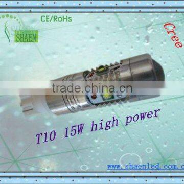 Top sales -auto led bulbs cree chips-hottest t10 new design car bulbs high power-12v led bulbs cree 15w