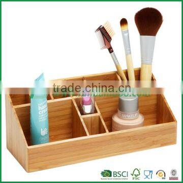 Fuboo Bamboo desk cosmetic organizer