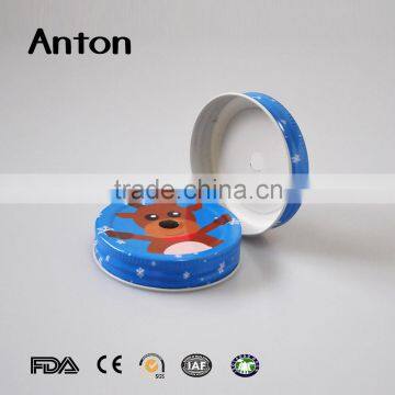 Canning Drinking Jars Cartoon Metal Lids photo-6
