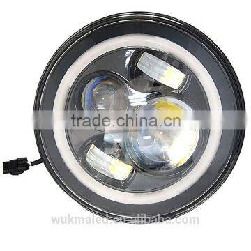 7inch Motorcycle LED Headlight Install For Harley Davidson Hi/Lo Beam Lamp Light