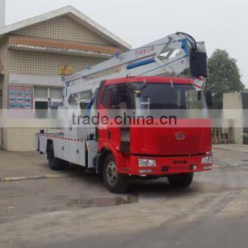 FAW Folding arm 18m hydraulic aerial cage truck