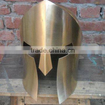 300 brass finish helmet