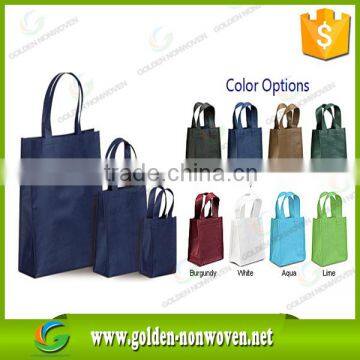 China supplier polypropylene nonwoven shopping bag/80-120gsm non-woven tote bag/logo print non woven bags