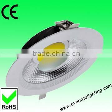 2015 New Hot Square Aluminium Body 230V 10W RA > 80 900 Luminous 90 Degree 1 Pc Cob Led Downlight