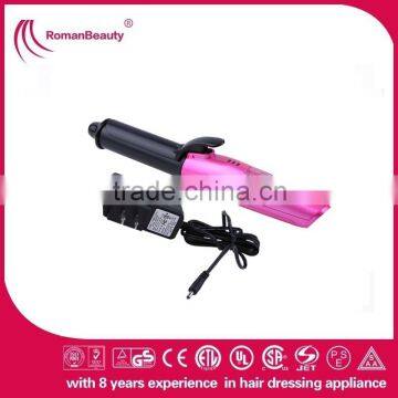 Hot selling mini rechargeable cordless curler hair for traveling