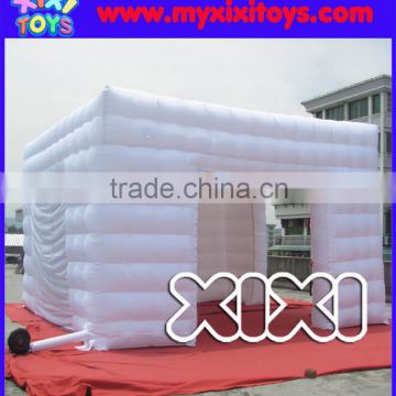 White inflatable wedding tent, cube tent, party air dome