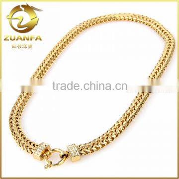 good quality men bracelet chain gold plated stainless steel link chain