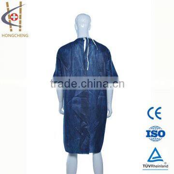 Various Color Soft Hand Feeling PP Fabric Patient Gown