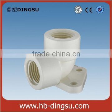 BS standard plastic pvc elbow with plate