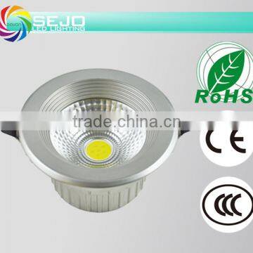 7W round light down light COB CE ROHS