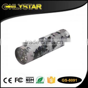 Onlystar GS-8091 AAA battery portable fashionable 9 led mini flashlight