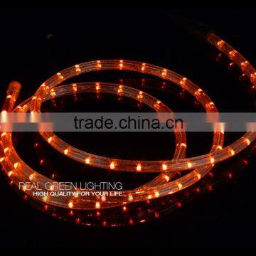 IP68 Waterproof for Outdoor Use 12V Orange LED Rope Light