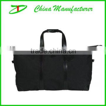 2014 good and fashion handle style black travel bag