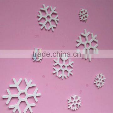 School Dormitory Exquisite White Snowflakes Stick Shelf Wall Decoration New Design photo-2