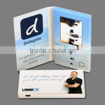 lcd video business brochure card, digital video booklet