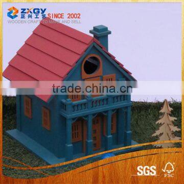 Top quality with good price handmade wooden decorative bird house