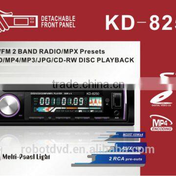 KD-8250 12V DETACHABLE PANEL ONE DIN CD USB SD AUX CAR RADIO DVD PLAYER