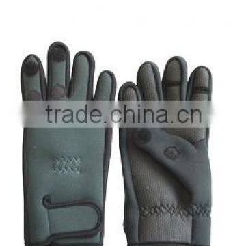 Waterproof men fishing gloves neoprene wholesale